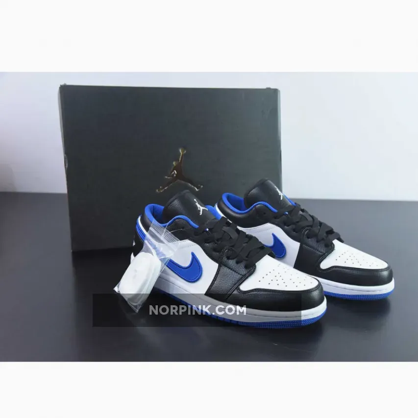 Air Jordan 1 Low Black/White-Game Royal