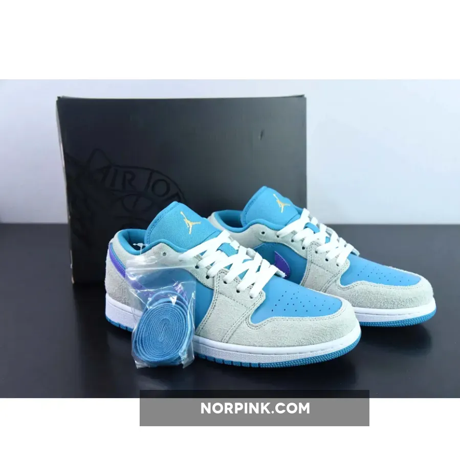 Air Jordan 1 Low Cyan / Purple