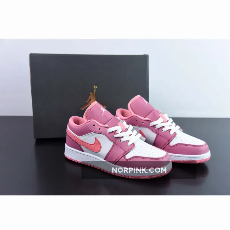 Air Jordan 1 Low Desert Berry/Coral Chalk-White
