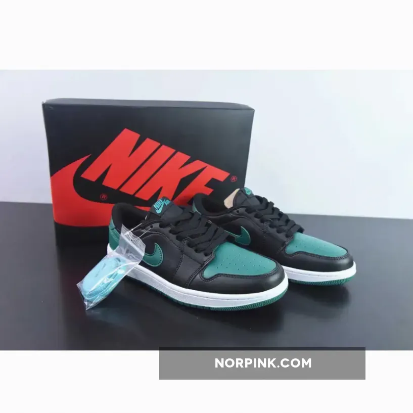 Air Jordan 1 Low OG Black Gorge Green