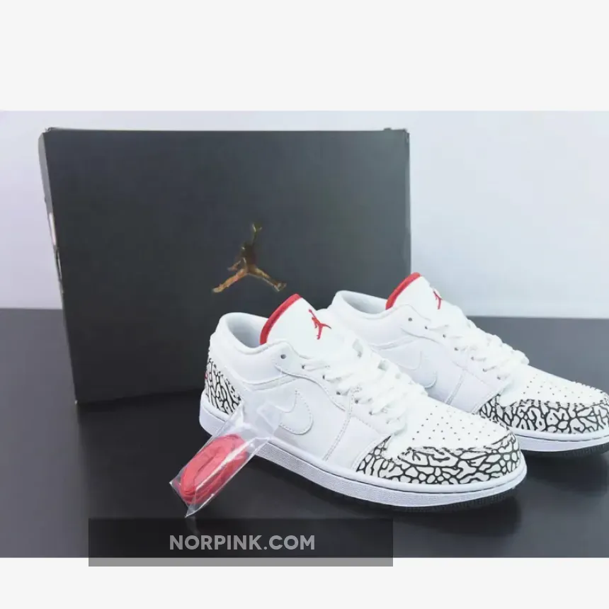 Air Jordan 1 Low Phat White Cement Grey