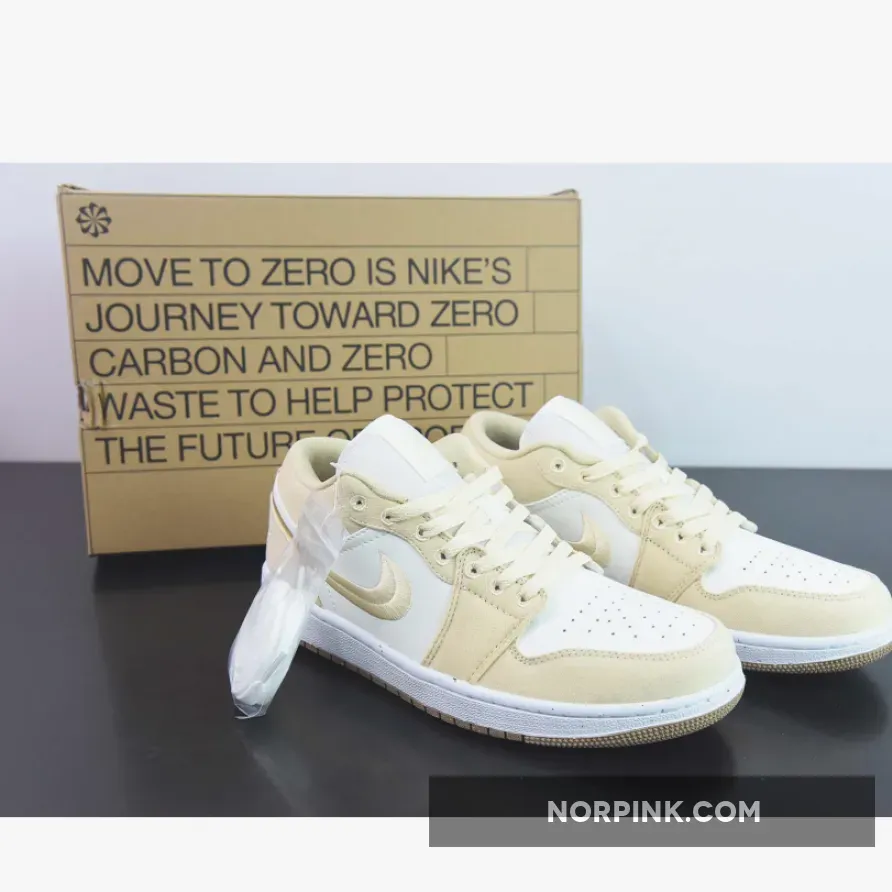Air Jordan 1 Low SE Canvas White Tan