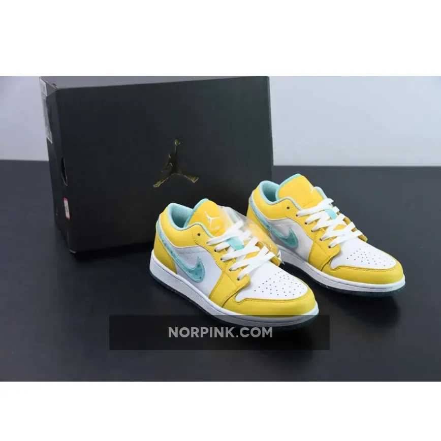 Air Jordan 1 LOW SE Recycled Grind CITRON PULSE / WHITE / ACTION GREEN / GLACIER ICE