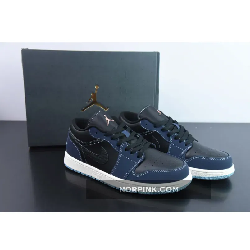 Air Jordan 1 Low Snakeskin Midnight Navy