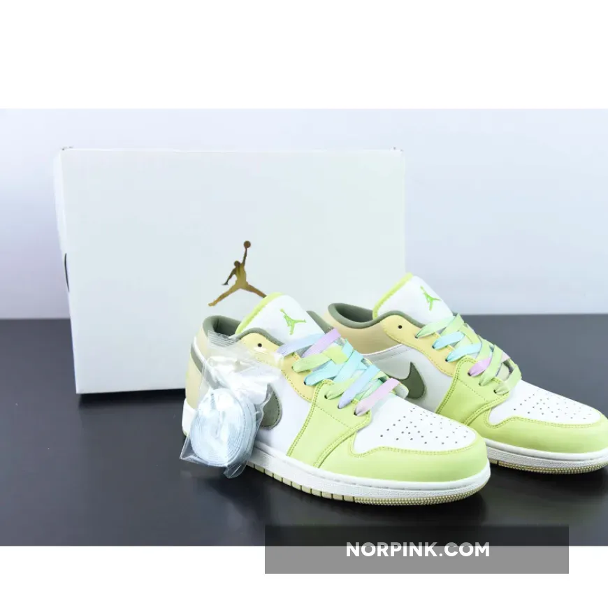 Air Jordan 1 Low Volt Green Tan