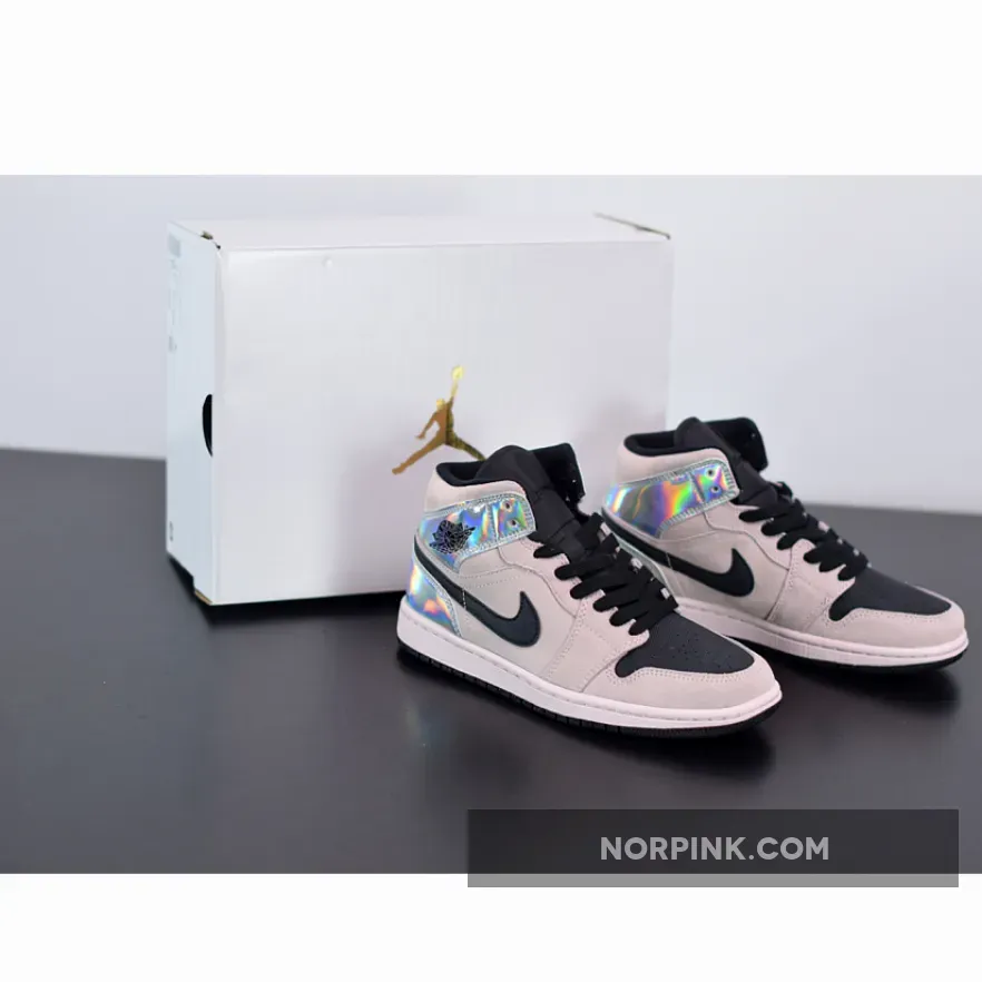 Air Jordan 1 Mid Dirty Powder Iridescent