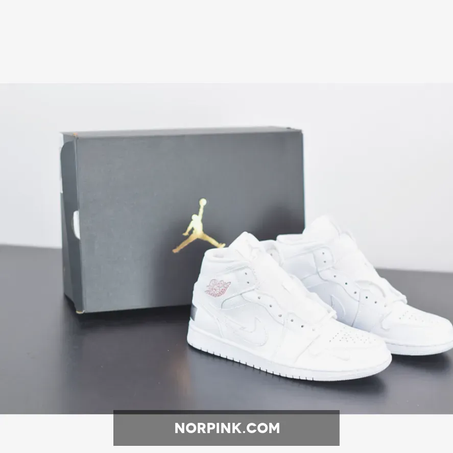 Air Jordan 1 Mid "Euro Tour" White/Gym Red