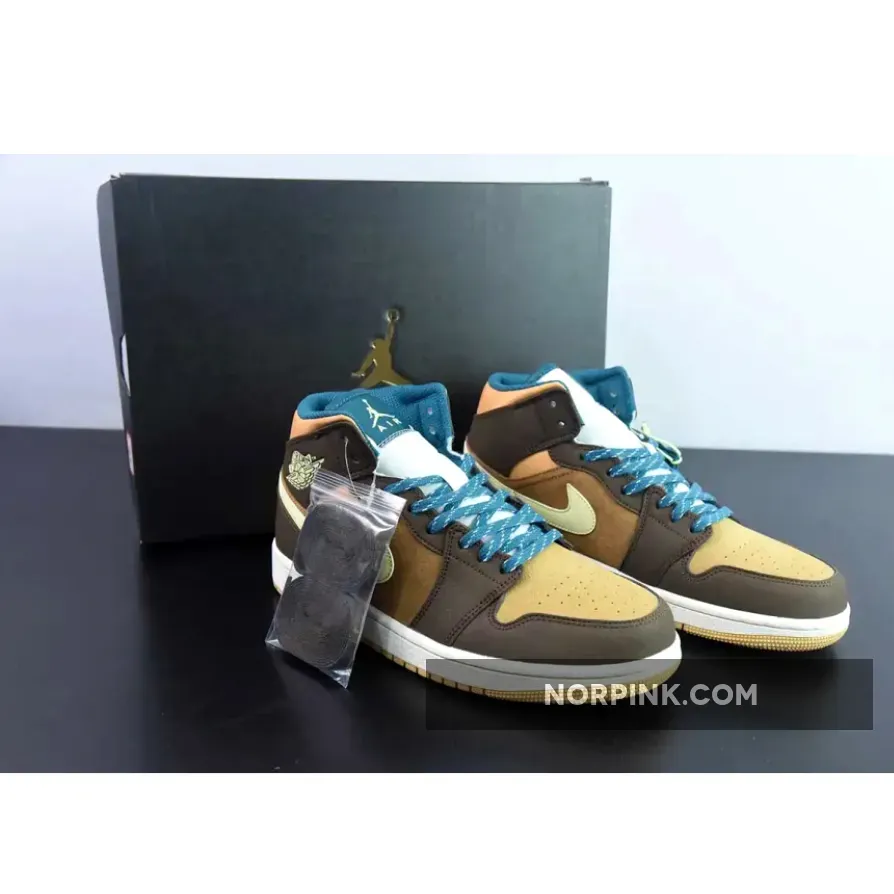 Air Jordan 1 Mid GS Cacao Wow