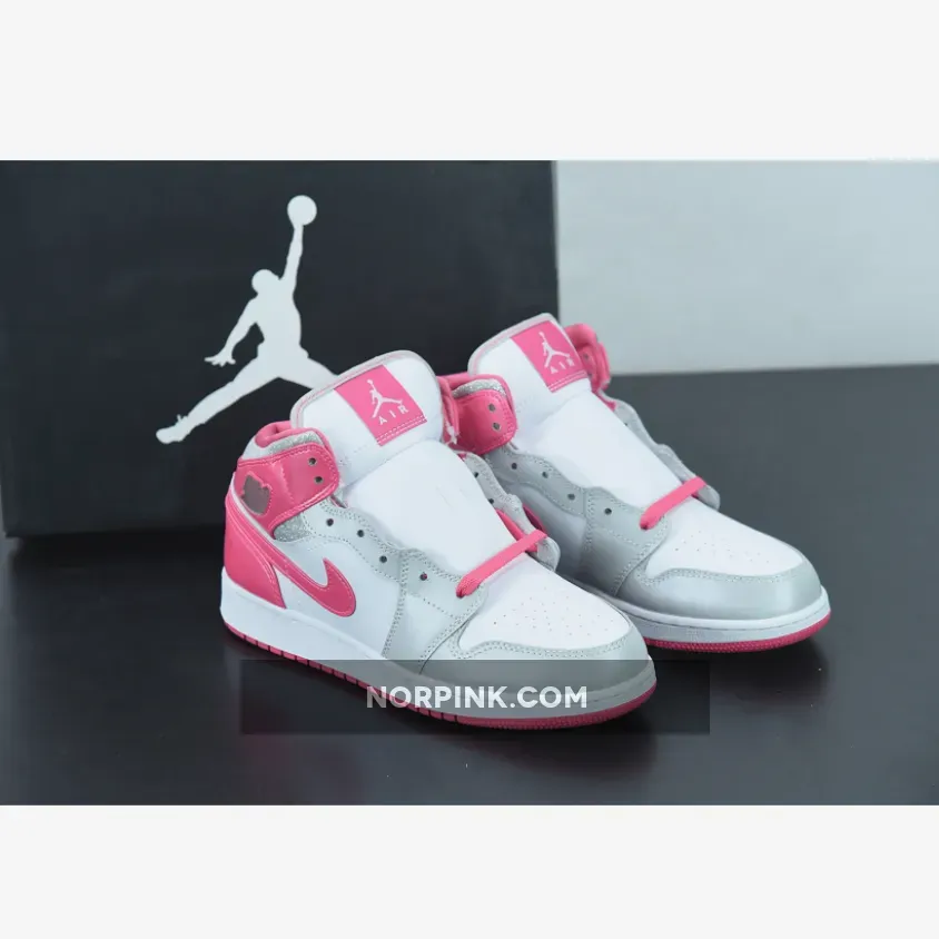 Air Jordan 1 Mid GS Dynamic Pink