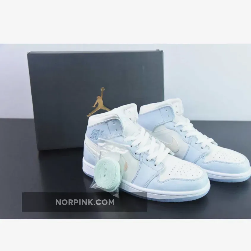 Air Jordan 1 Mid GS "Glitter Swoosh"