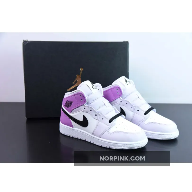 Air Jordan 1 Mid GS Pink Lavender