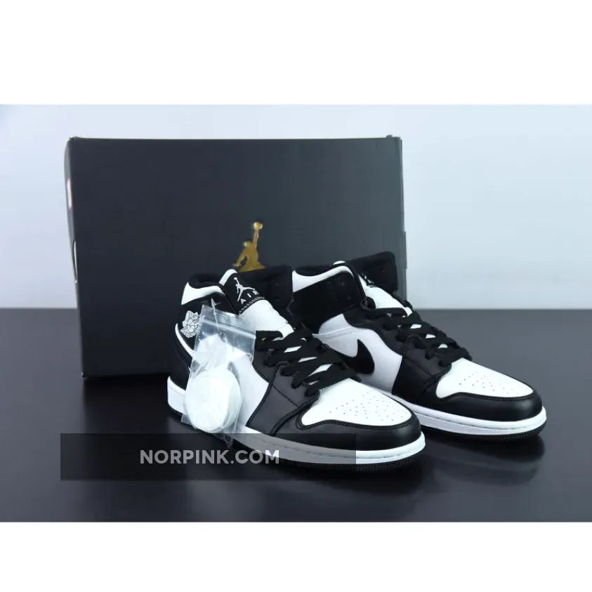 Air Jordan 1 Mid "Panda" Black / White