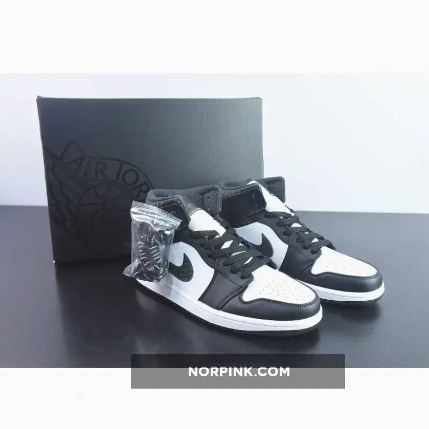 Air Jordan 1 Mid ‘Panda Elephant’ Off Noir/Black-White