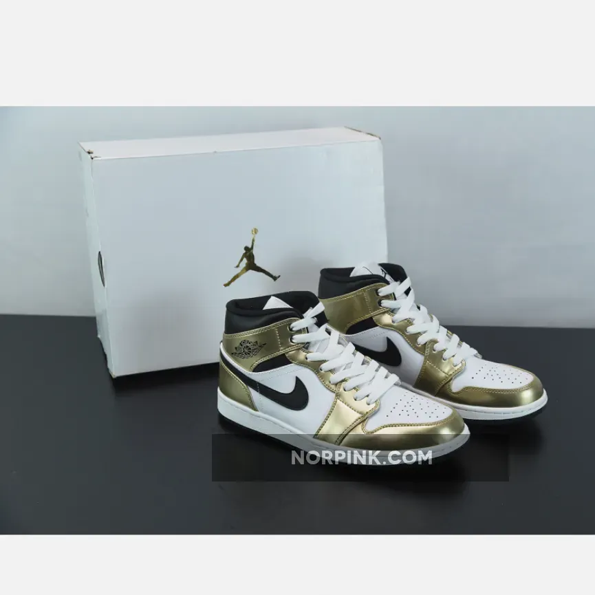 Air Jordan 1 Mid SE Metallic Gold