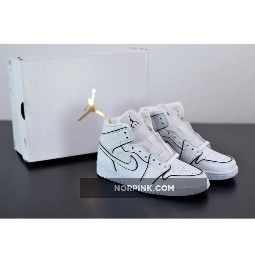 Air Jordan 1 Mid SE White Xeno WMNS