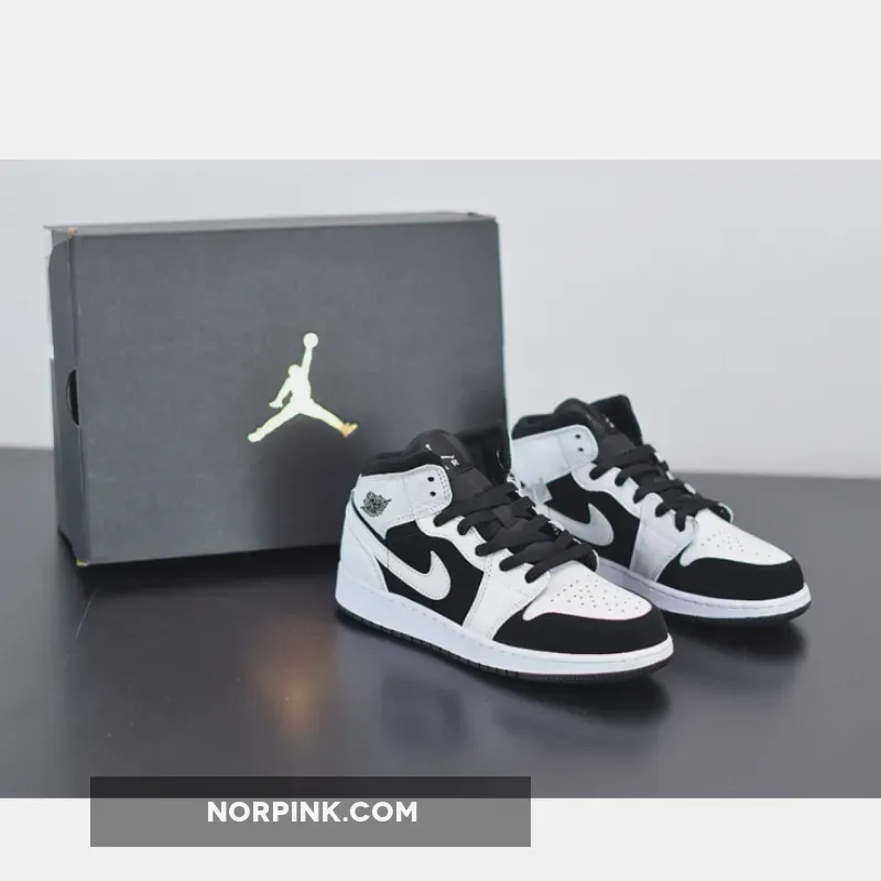 Air Jordan 1 Mid White Black
