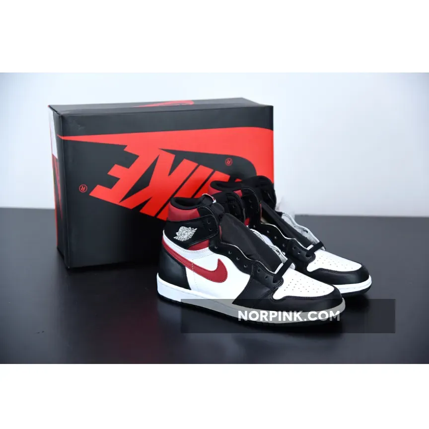 Air Jordan 1 Retro High OG Black/White-Sail-Gym Red