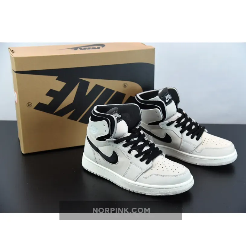 Air Jordan 1 Zoom Comfort Summit White/Black-Sail-Light Orewood Brown-White AJ1