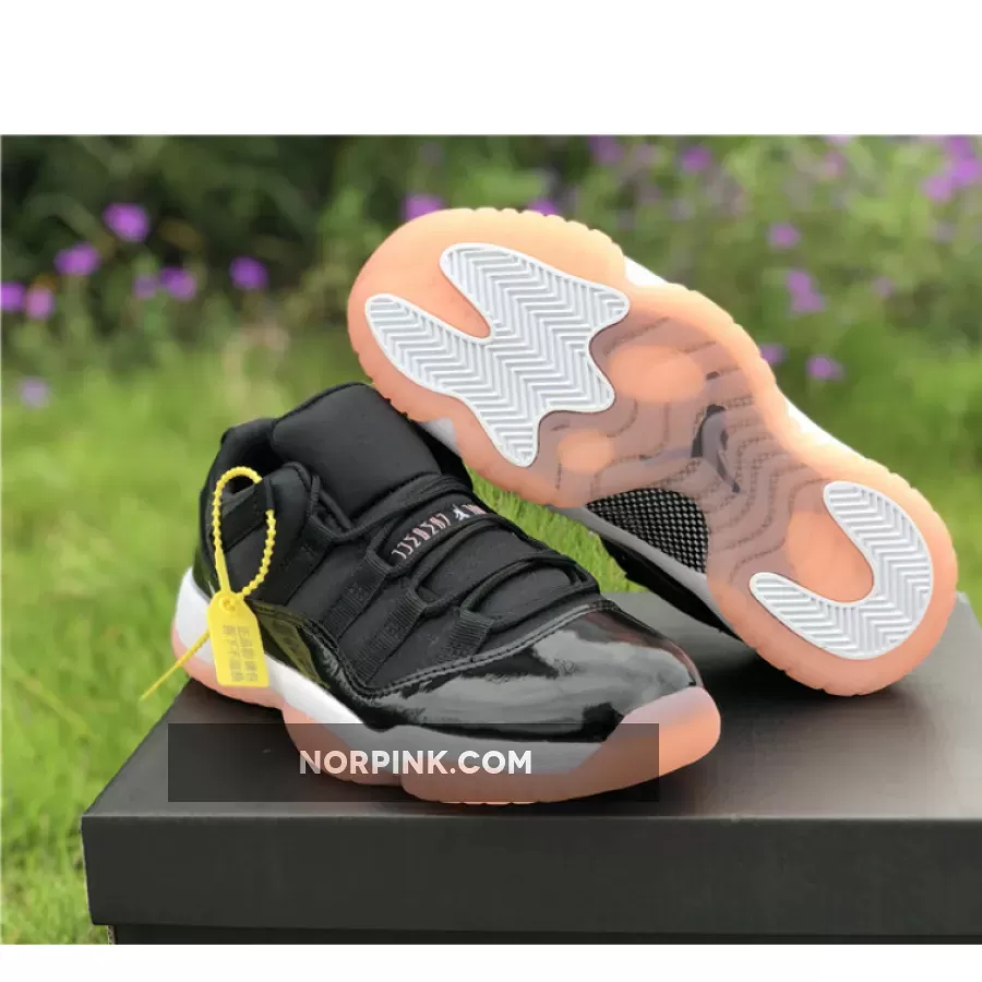 Air Jordan 11 Retro Low GS Exclusive Black/Bleached Coral-White
