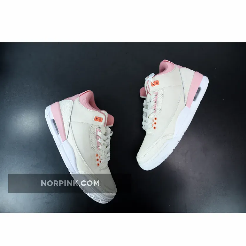 Air Jordan 3 Retro Wmns Sail/Rust Pink/White/Crimson AJ3 Air Jordan 3 Retro Wmns Sail/Rust Pink/White/Crimson AJ3