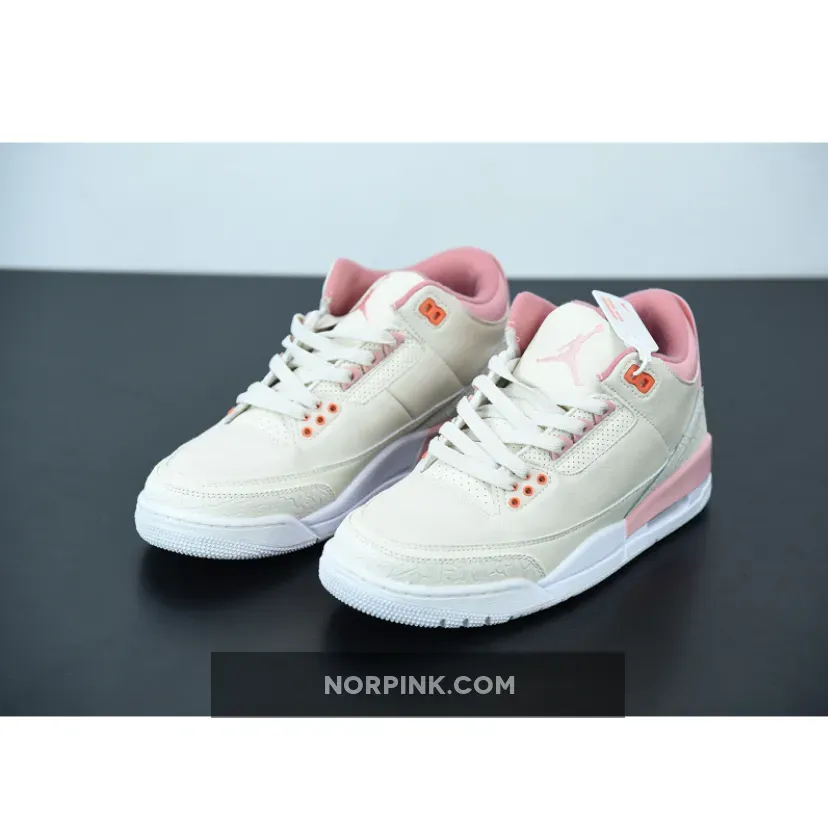 Air Jordan 3 Retro Wmns Sail/Rust Pink/White/Crimson AJ3 Air Jordan 3 Retro Wmns Sail/Rust Pink/White/Crimson AJ3