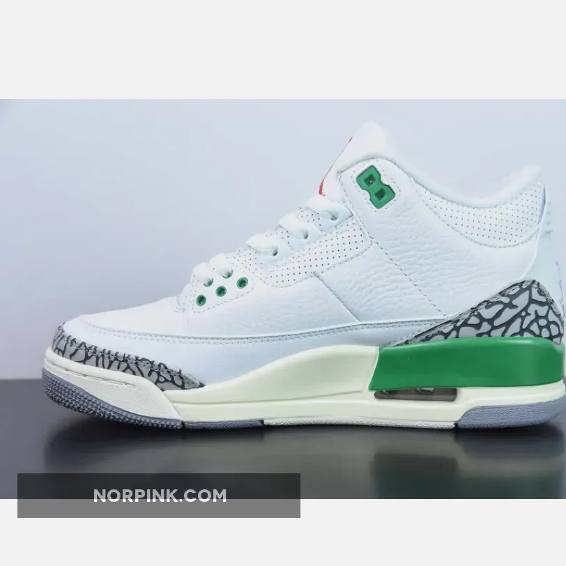 Air Jordan 3 White/Varsity Red-Lucky Green-Cement Grey Air Jordan 3 White/Varsity Red-Lucky Green-Cement Grey