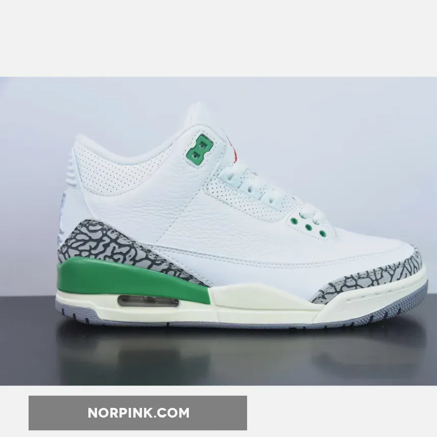 Air Jordan 3 White/Varsity Red-Lucky Green-Cement Grey Air Jordan 3 White/Varsity Red-Lucky Green-Cement Grey