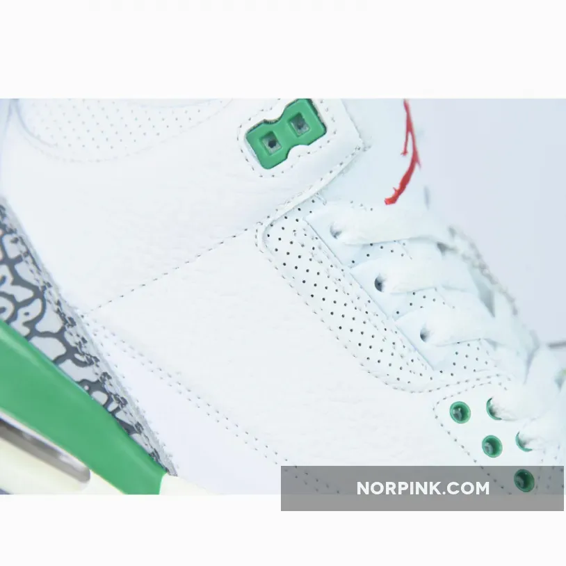 Air Jordan 3 White/Varsity Red-Lucky Green-Cement Grey Air Jordan 3 White/Varsity Red-Lucky Green-Cement Grey