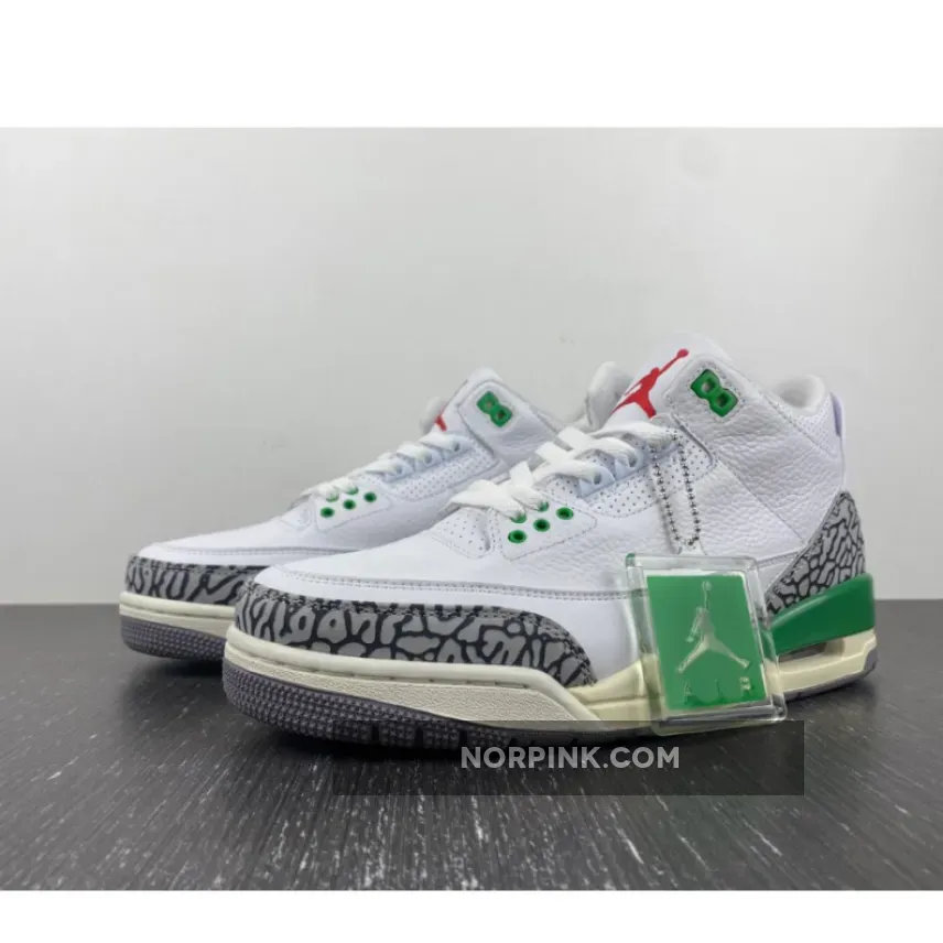 Air Jordan 3 White/Varsity Red-Lucky Green-Cement Grey Air Jordan 3 White/Varsity Red-Lucky Green-Cement Grey