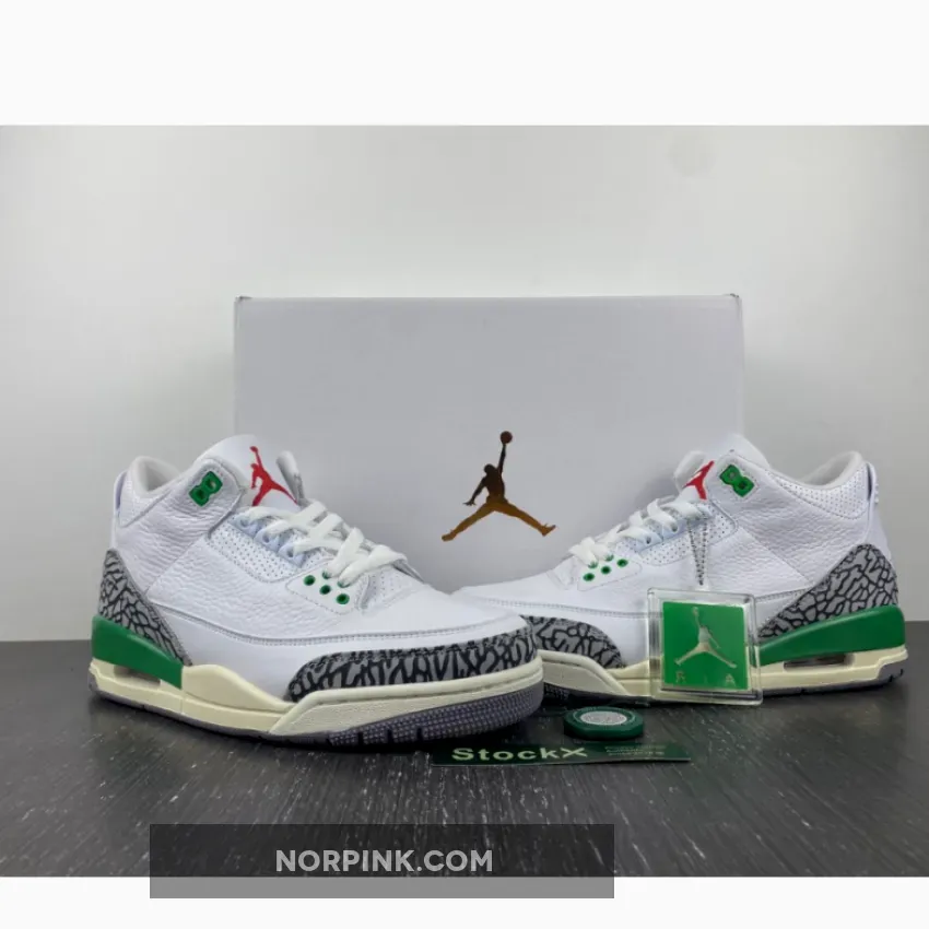 Air Jordan 3 White/Varsity Red-Lucky Green-Cement Grey Air Jordan 3 White/Varsity Red-Lucky Green-Cement Grey