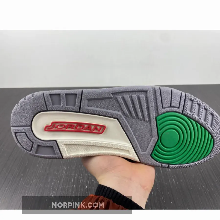 Air Jordan 3 White/Varsity Red-Lucky Green-Cement Grey Air Jordan 3 White/Varsity Red-Lucky Green-Cement Grey