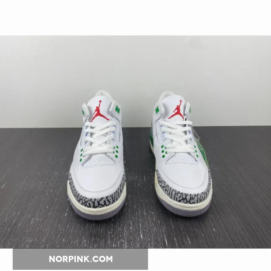Air Jordan 3 White/Varsity Red-Lucky Green-Cement Grey Air Jordan 3 White/Varsity Red-Lucky Green-Cement Grey