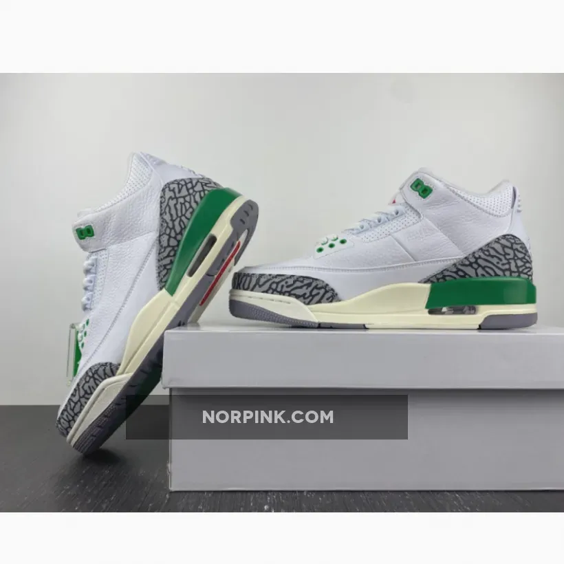 Air Jordan 3 White/Varsity Red-Lucky Green-Cement Grey Air Jordan 3 White/Varsity Red-Lucky Green-Cement Grey