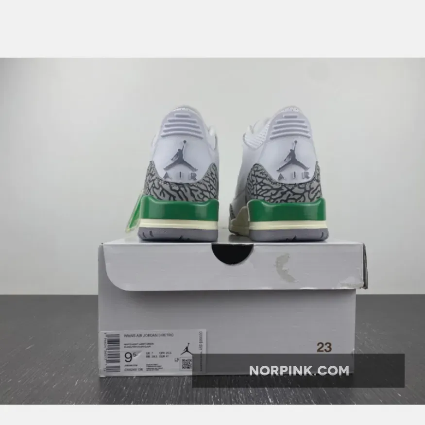 Air Jordan 3 White/Varsity Red-Lucky Green-Cement Grey Air Jordan 3 White/Varsity Red-Lucky Green-Cement Grey