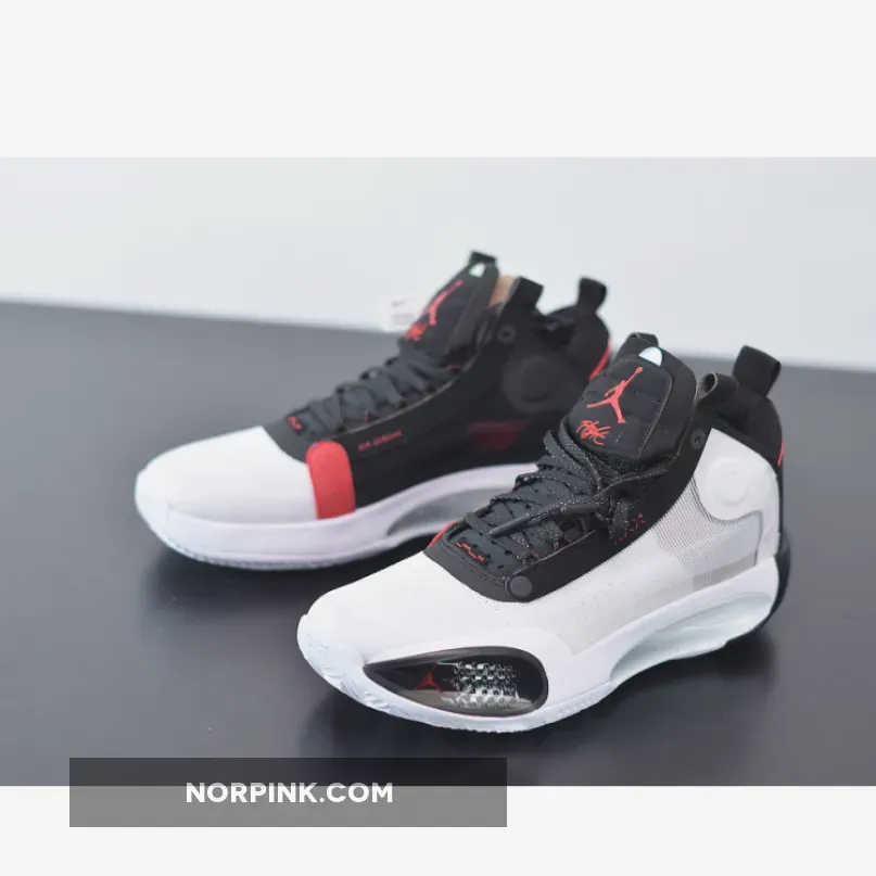 Air Jordan 34 "Bred" White/Orbit Red Air Jordan 34 "Bred" White/Orbit Red