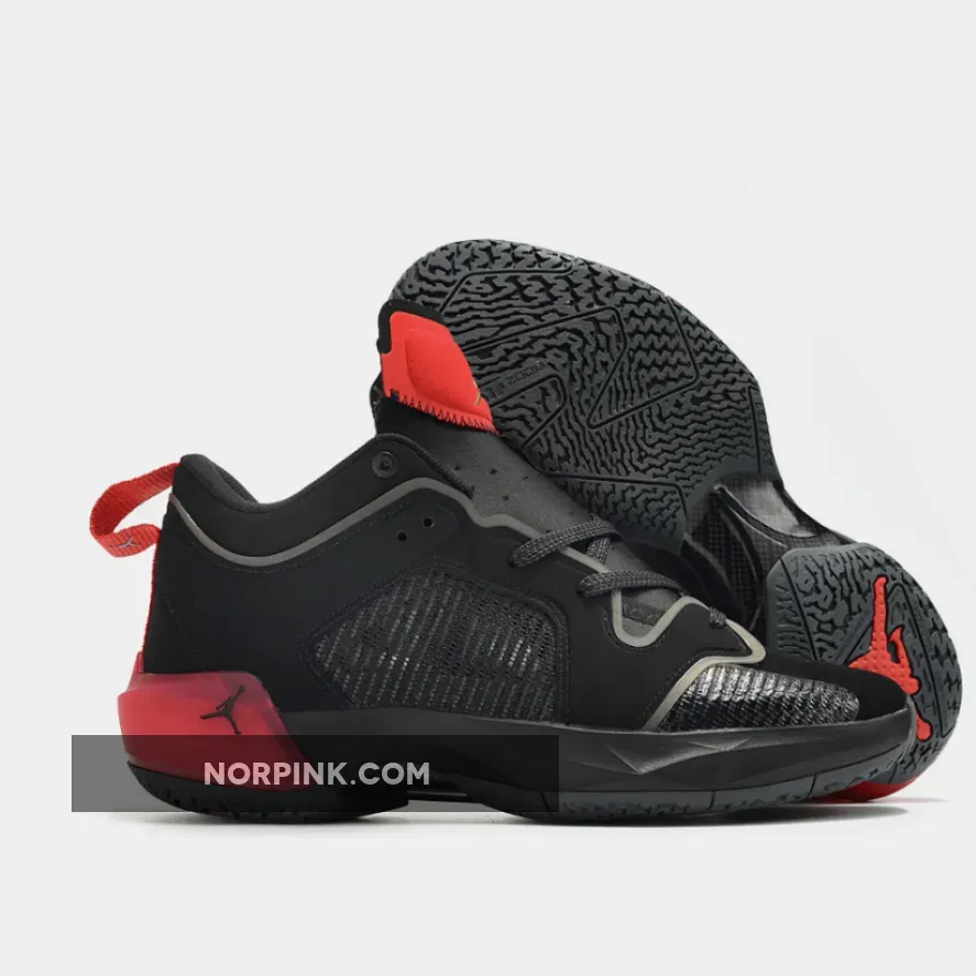 Air Jordan 37 Low "Bred" Black/Metallic Gold-Red
