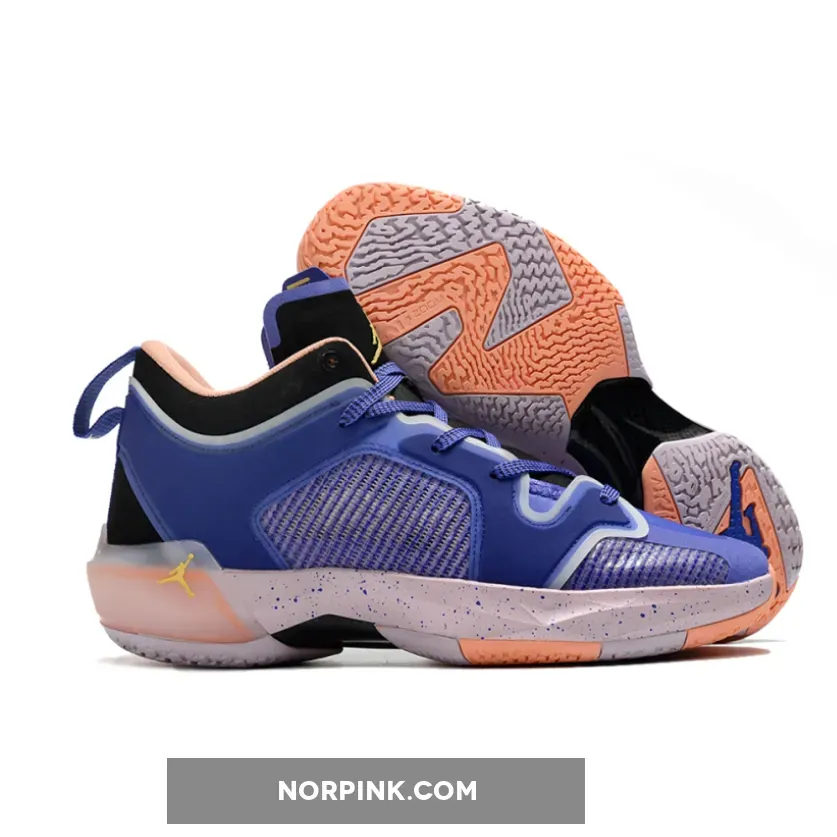 Air Jordan 37 Low Lapis/Saturn Gold-Black-Crimson Bliss-Iced Lilac