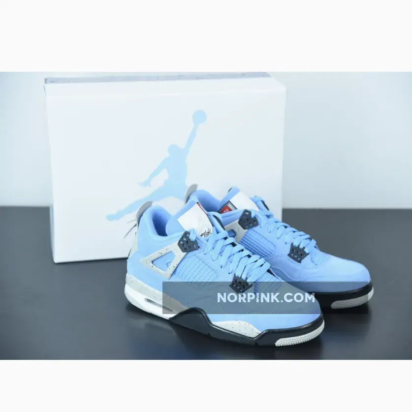 Air Jordan 4 Retro Ct8527 400 University Blue/Tech Grey/White/Black AJ4