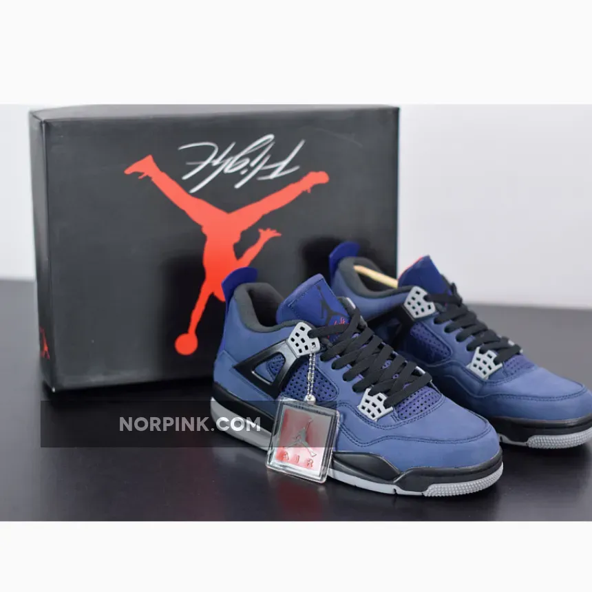 Air Jordan 4 WNTR Loyal Blue/White-Habanero Red-Black