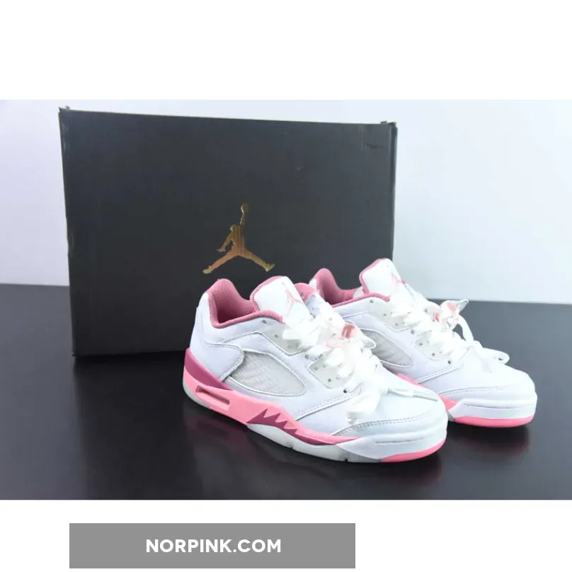 Air Jordan 5 Low White/Coral Chalk-Desert Berry