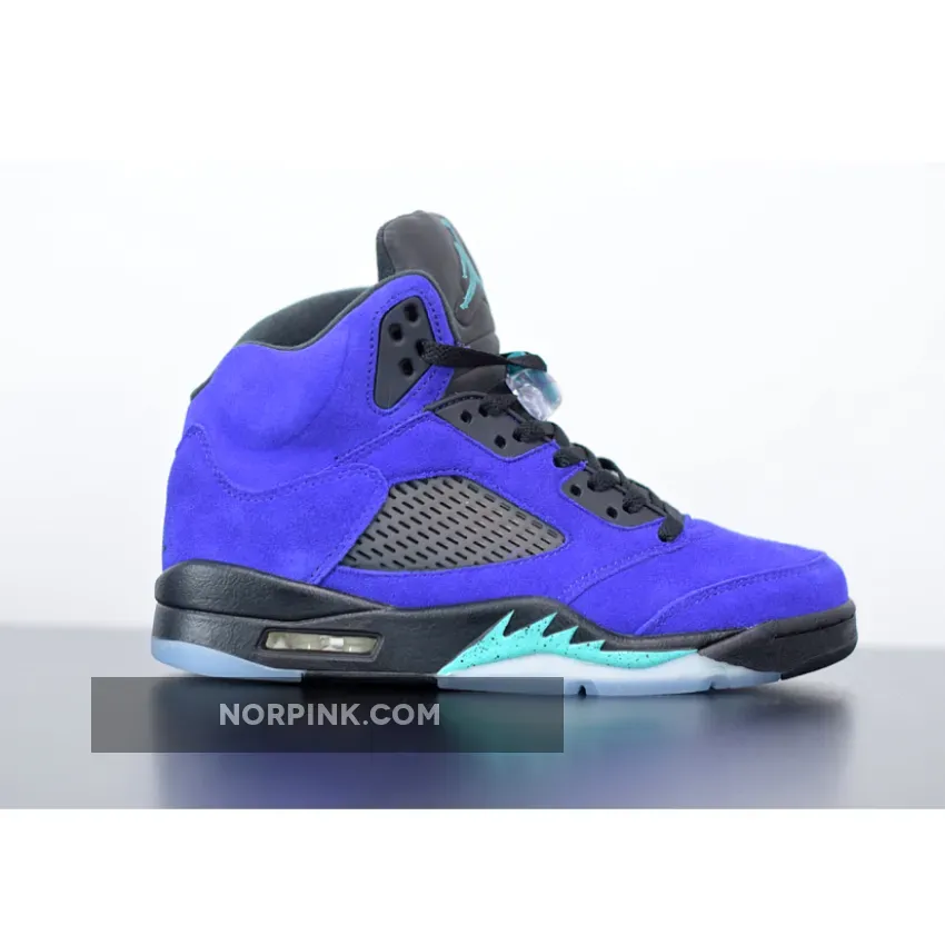 Air Jordan 5 Retro 'Alternate Grape' AJ5 Ice/Black/Clear/New Emerald Air Jordan 5 Retro 'Alternate Grape' AJ5 Ice/Black/Clear/New Emerald