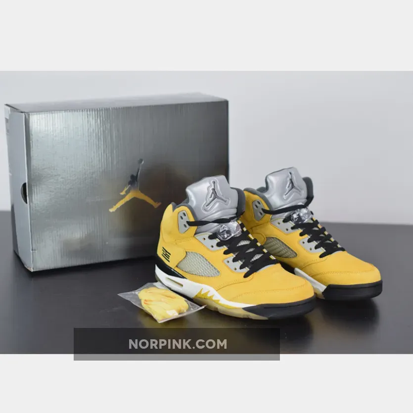 Air Jordan 5 "Tokyo 23″ Varsity Maize/Anthracite-Wolf Grey-Black