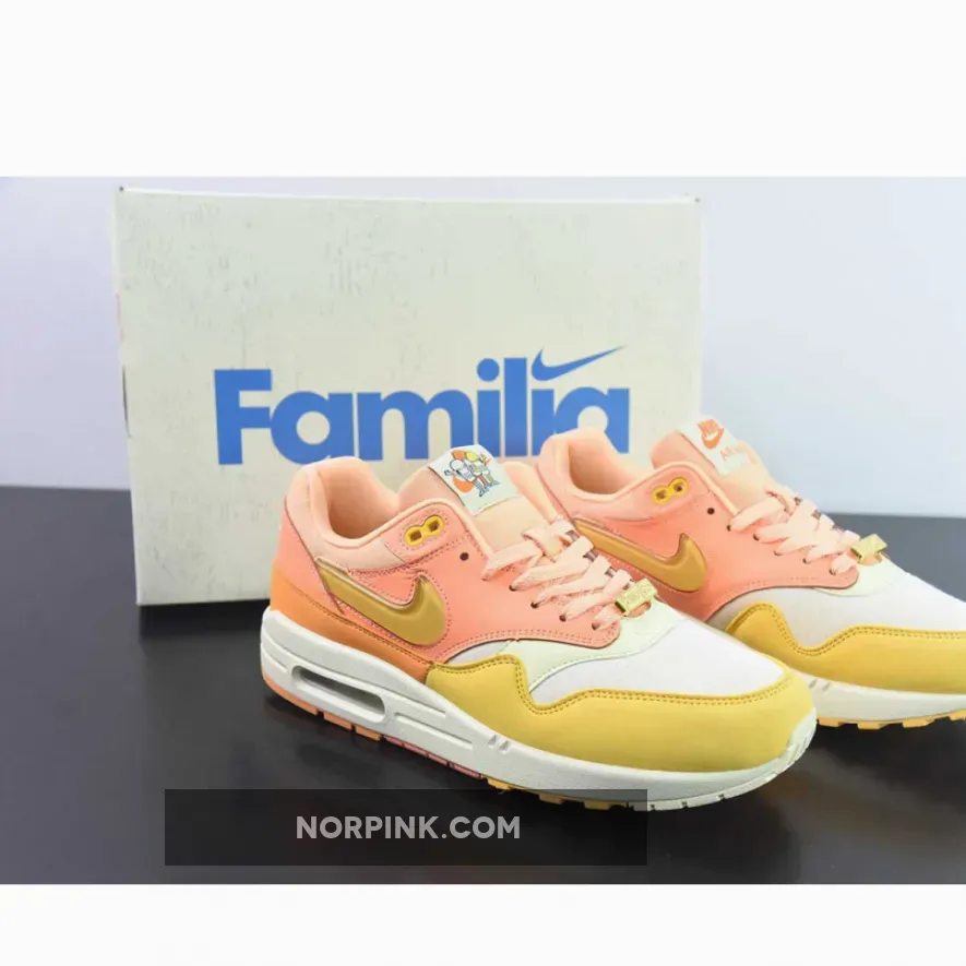 Air Max 1 "Puerto Rico Orange Frost" Citron Pulse-Coconut Milk / Orange