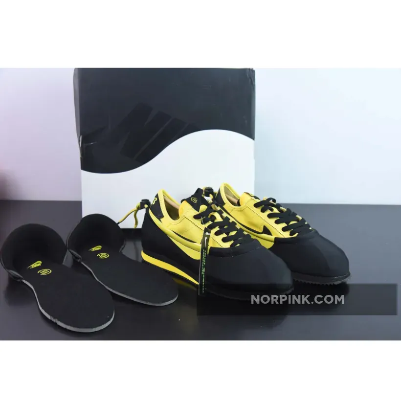 CLOT x Nike Cortez "Bruce Lee" Black/Varsity Maize