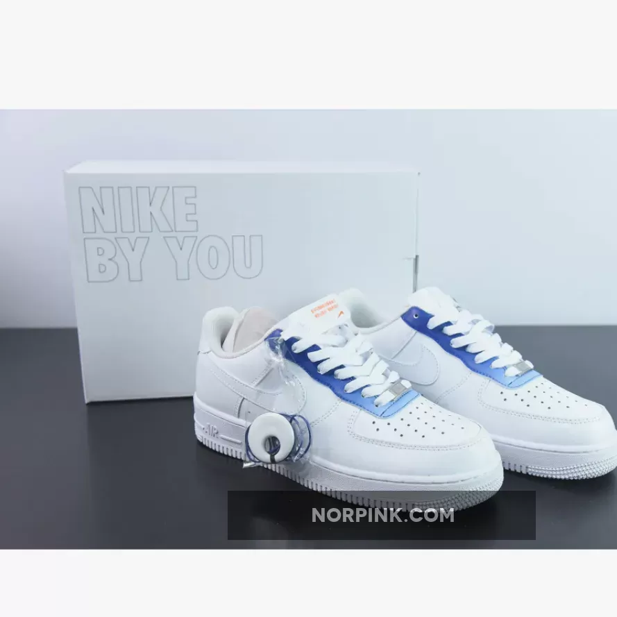 Custom BY You Nike Air Force 1 White Blue
