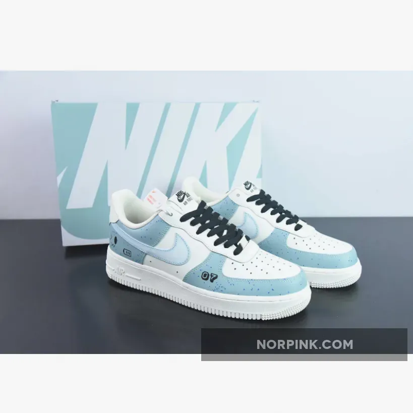 Custom Nike Air Force 1 Low White Sky Blue