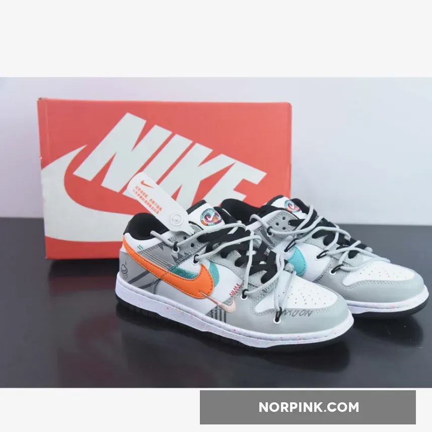 Custom Nike Dunk Low Multiple Swooshes