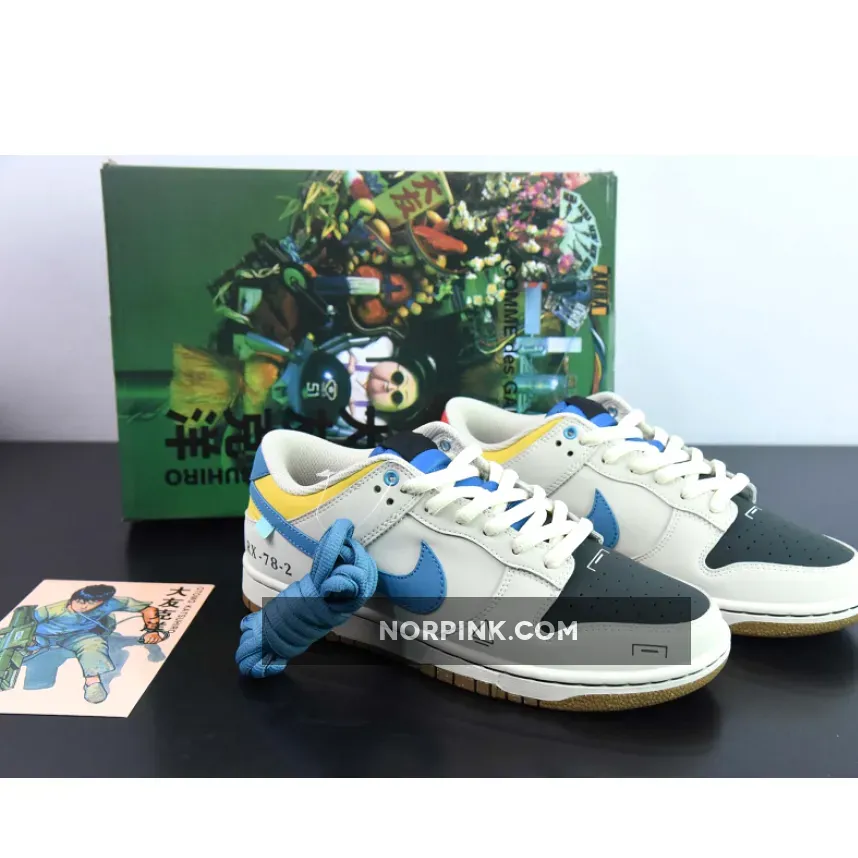 Custom Nike Dunk Low ‘RX-78-2’ Sail Black Yellow Blue