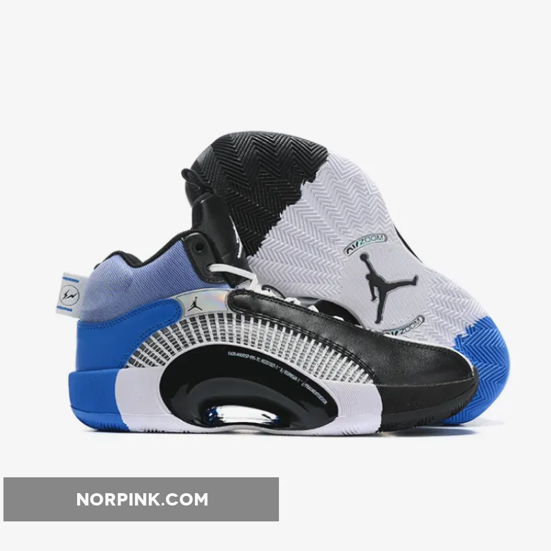 Fragment x Air Jordan 35 White/Black-Sport Blue
