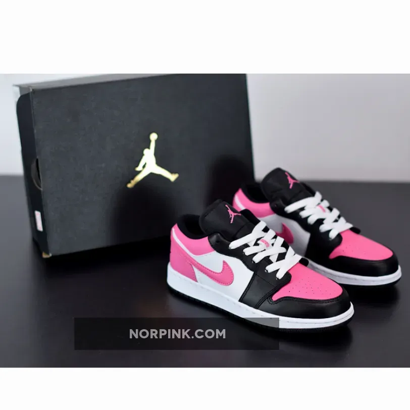 Jordan 1 Low GS Black Pinksicle WMNS